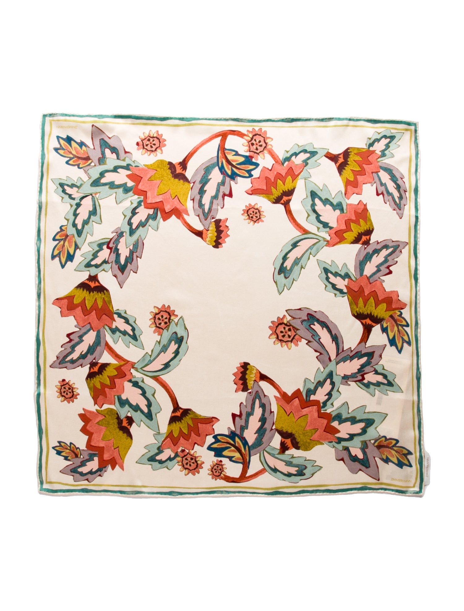 Zimmermann Silk Floral Print Scarf