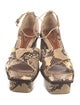 Zimmermann Python Animal Print Sandals