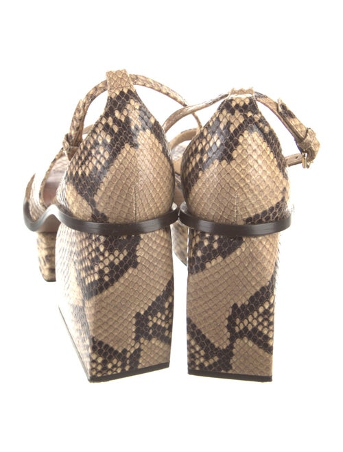 Zimmermann Python Animal Print Sandals