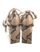 Zimmermann Python Animal Print Sandals