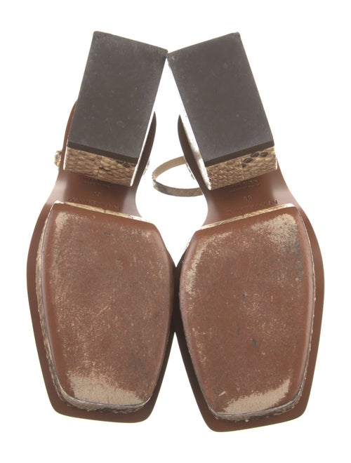 Zimmermann Python Animal Print Sandals