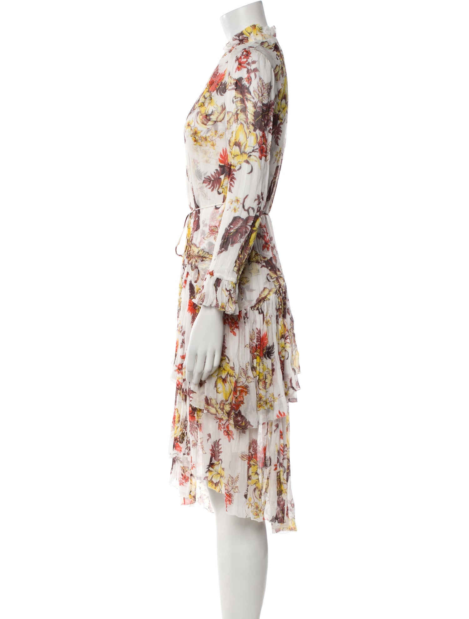 Zimmermann Floral Print Midi Length Dress