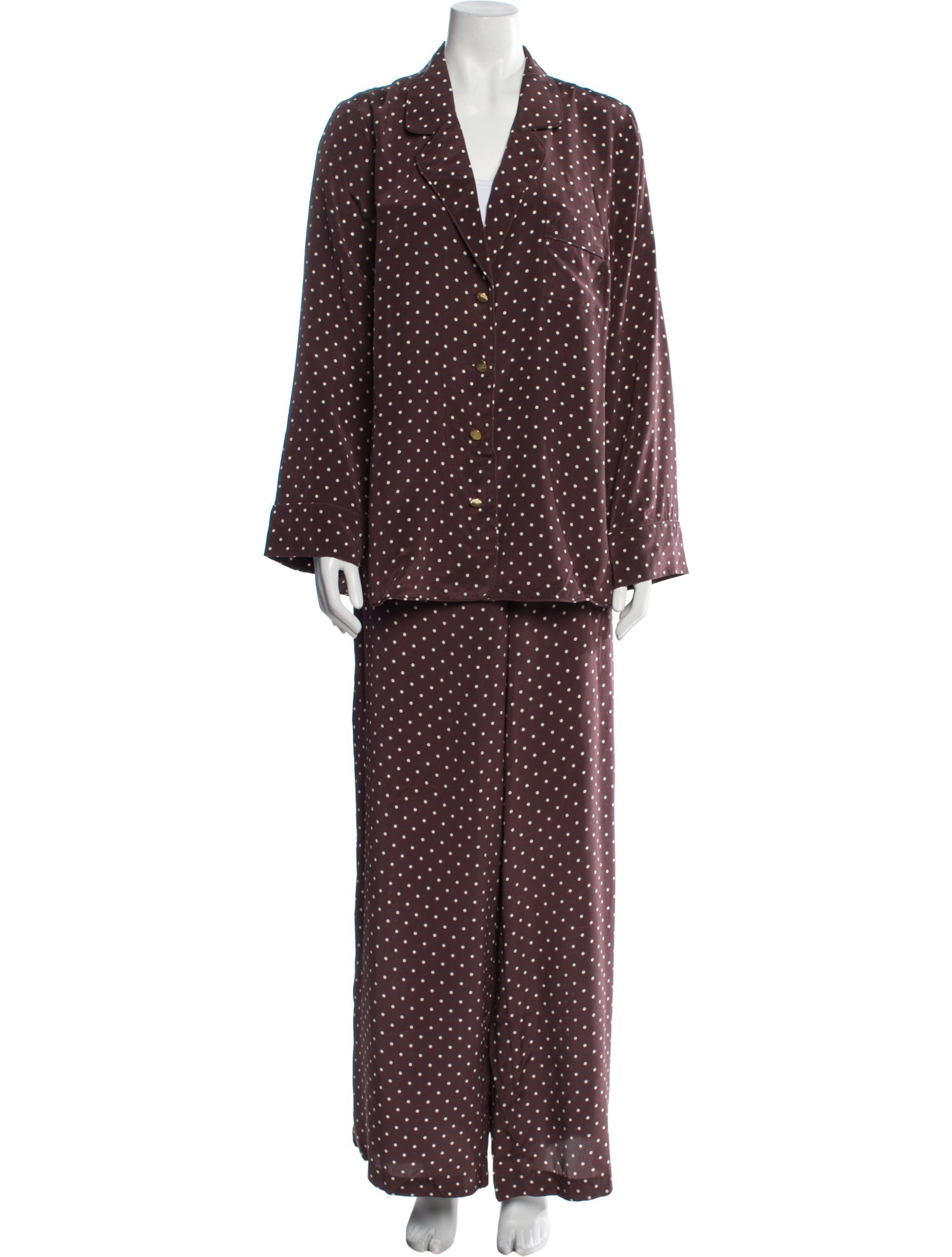 Zimmermann Silk Polka Dot Print Pant Set w/ Tags