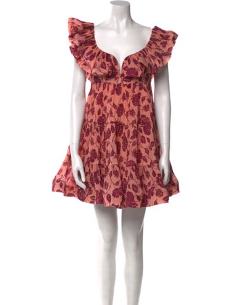 Zimmermann Floral Print Mini Dress