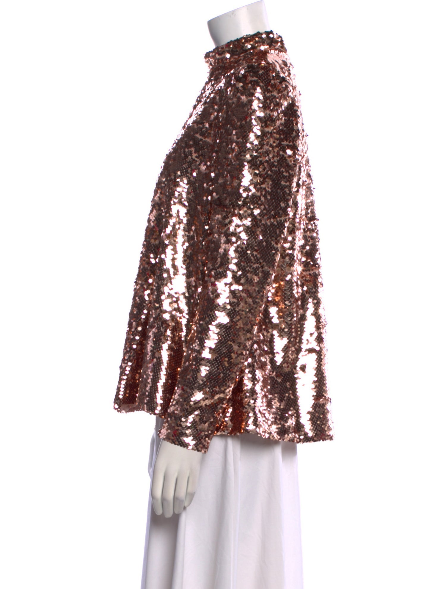 Zimmermann Floral Print Mock Neck Blouse