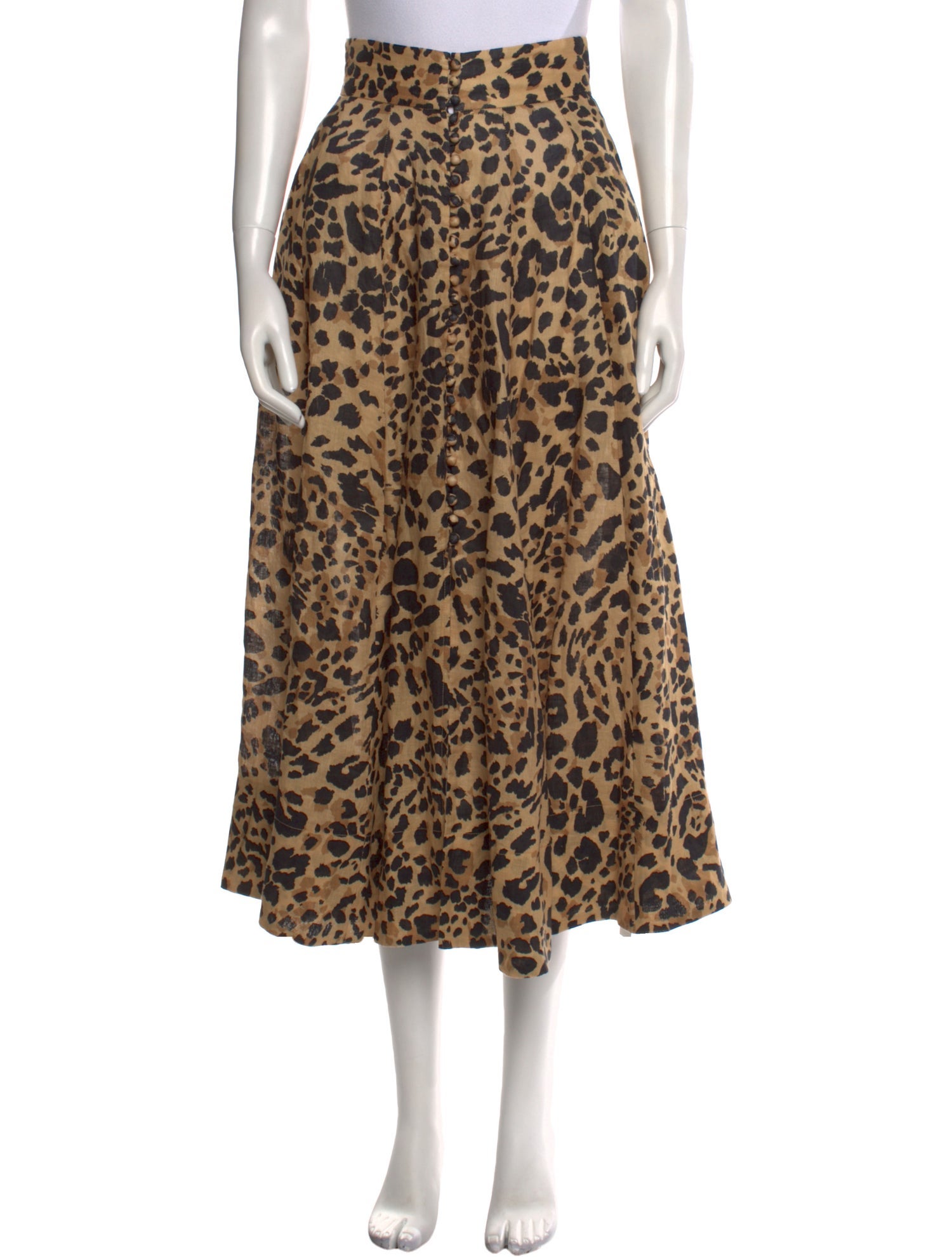 Zimmermann Linen Midi Length Skirt