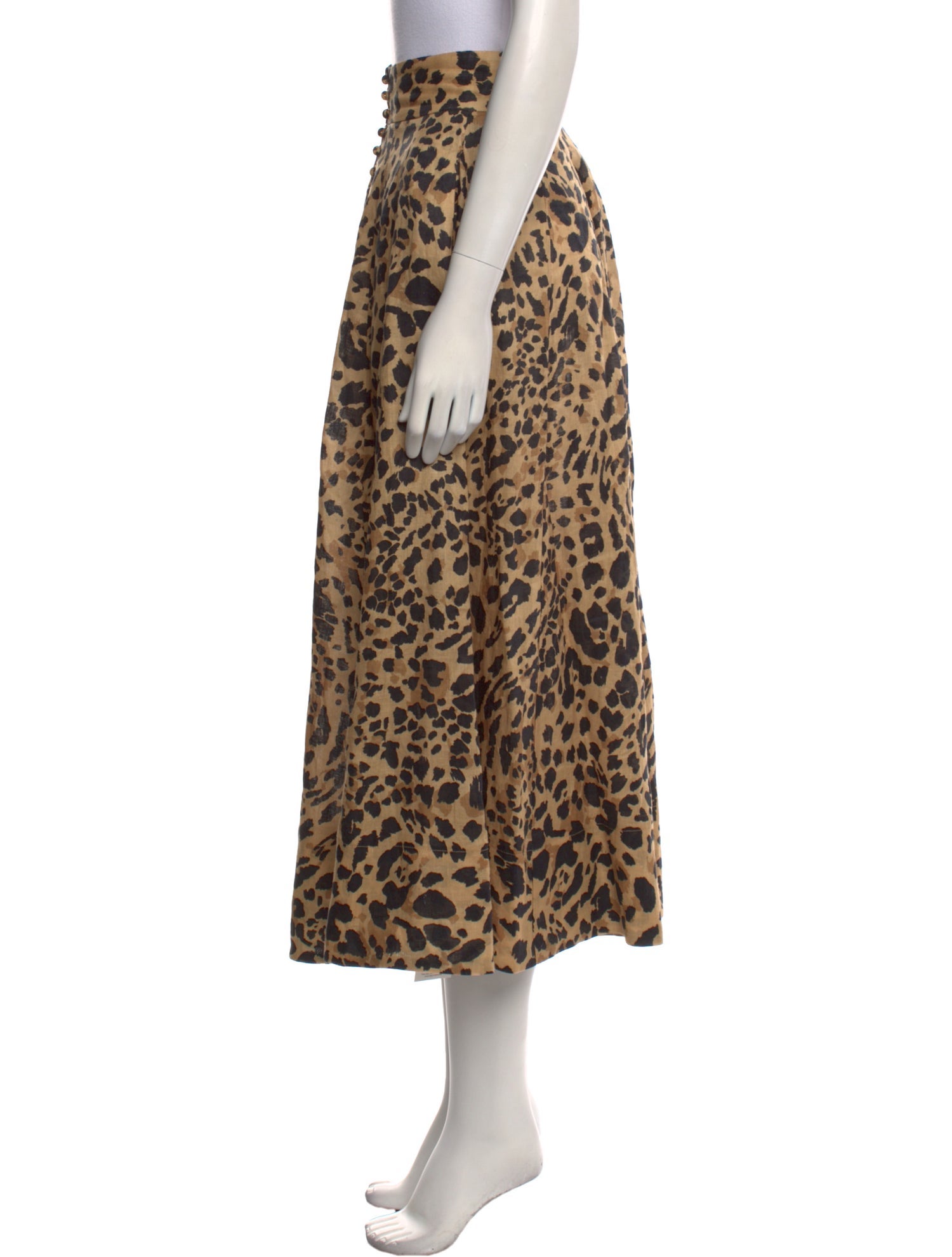 Zimmermann Linen Midi Length Skirt