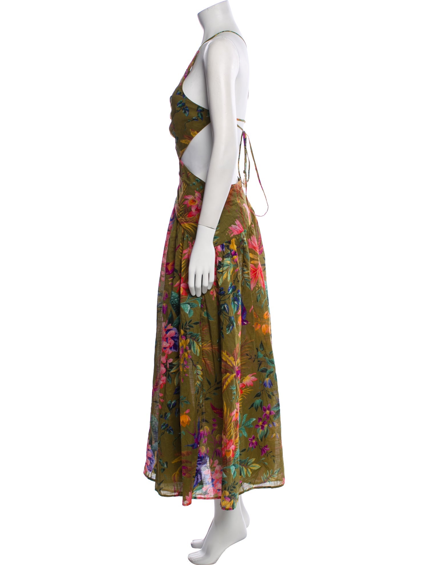 Zimmermann Floral Print Long Dress