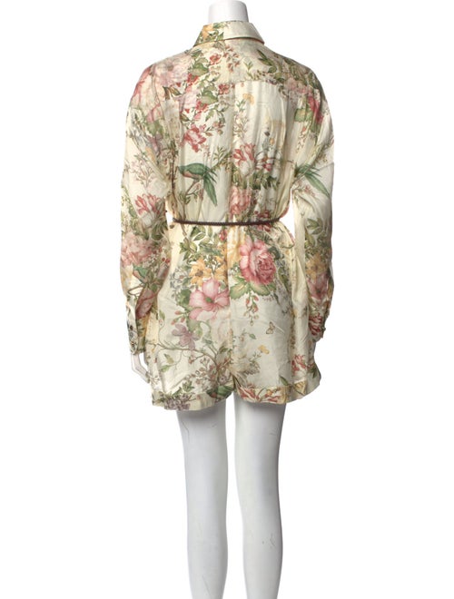 Zimmermann Silk Floral Print Romper