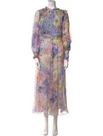 Zimmermann Floral Print Long Dress