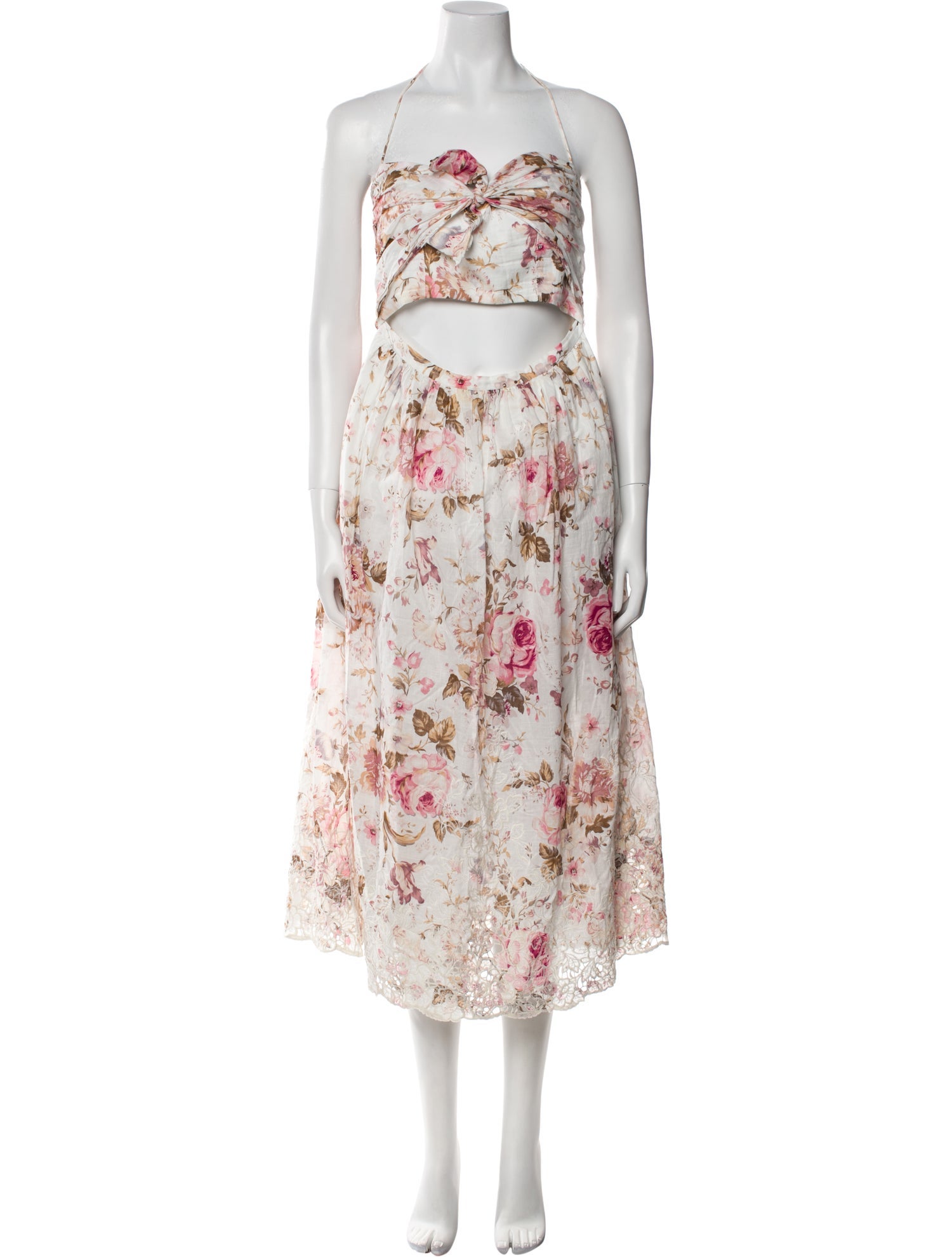 Zimmermann Floral Print Midi Length Dress