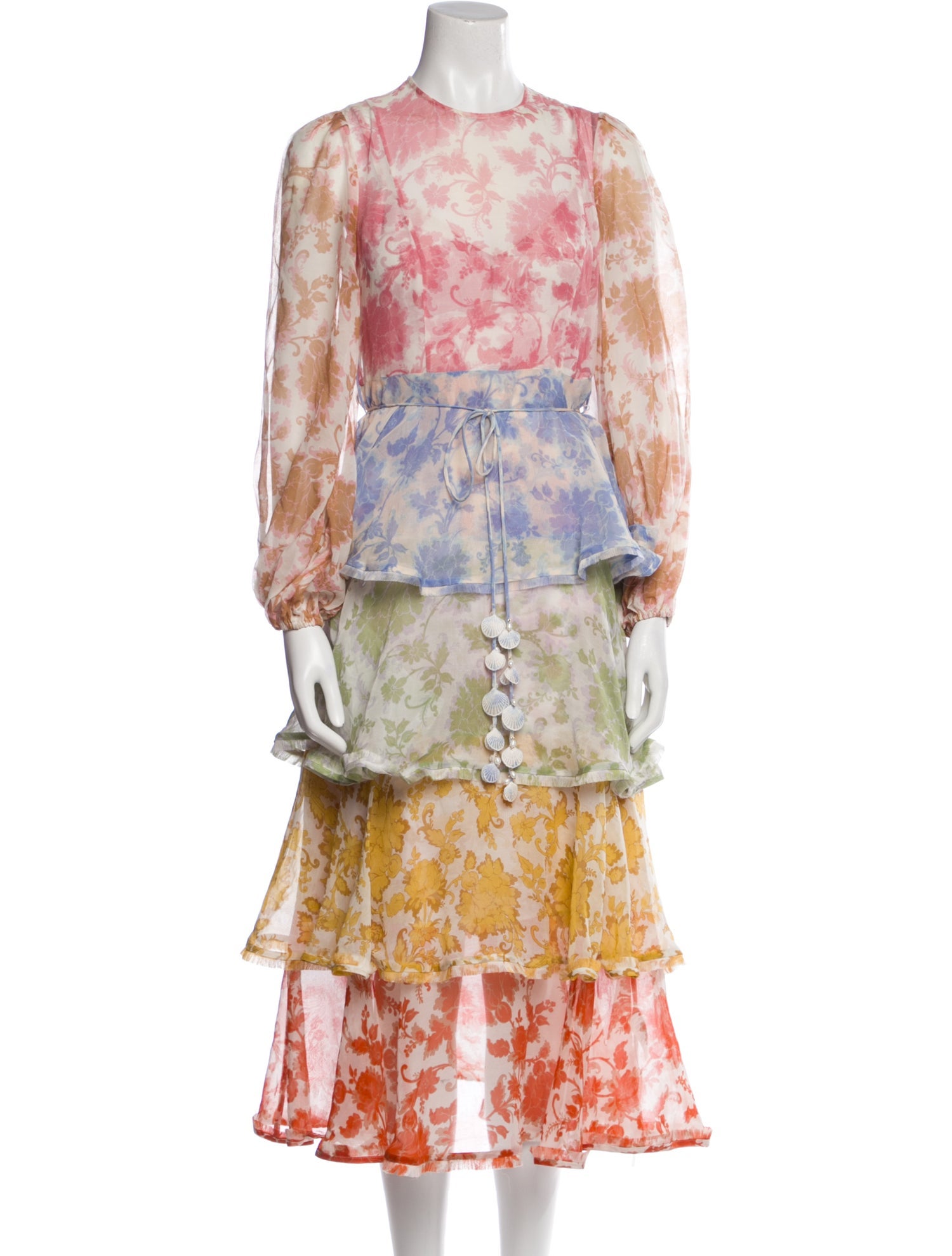 Zimmermann Floral Print Long Dress