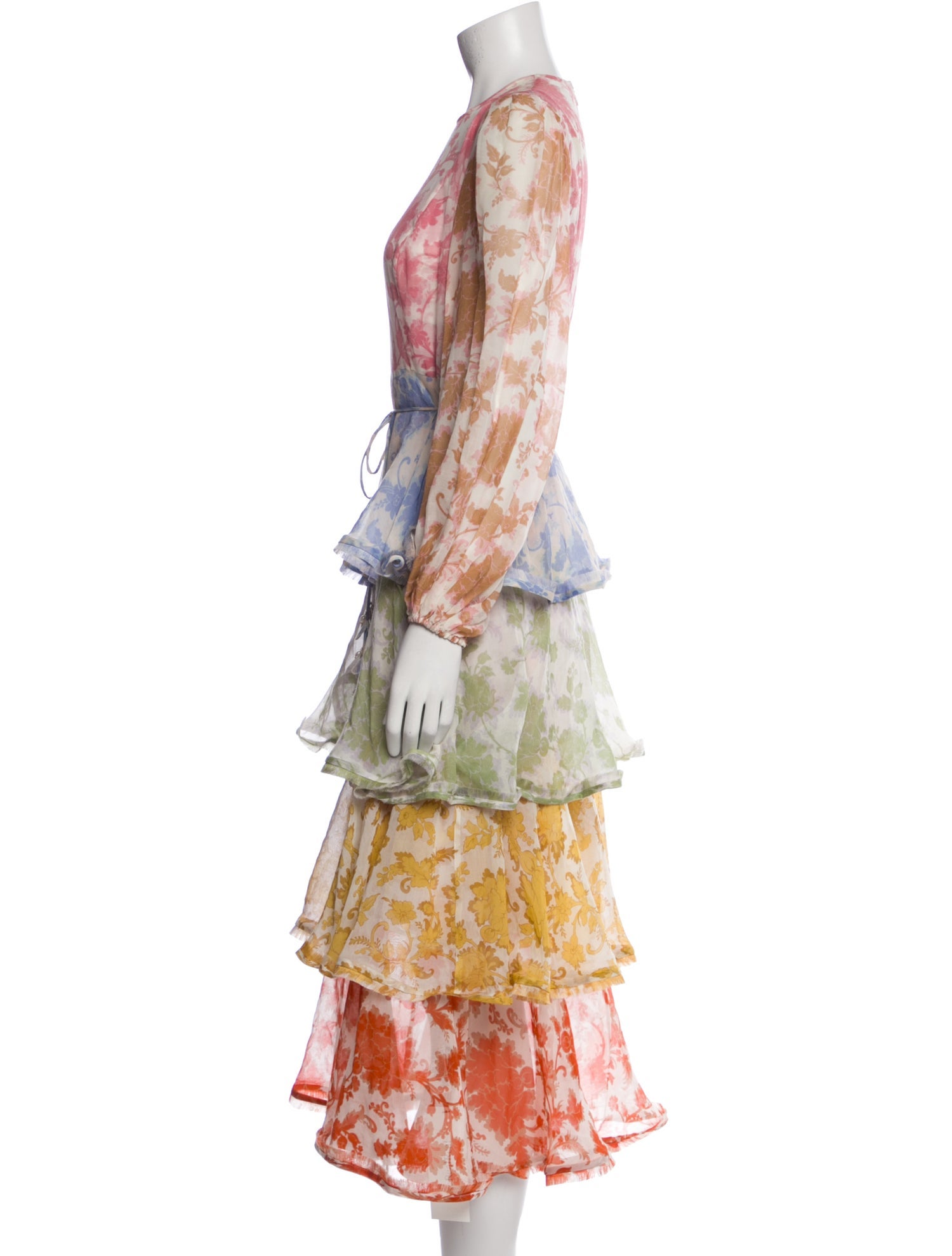Zimmermann Floral Print Long Dress