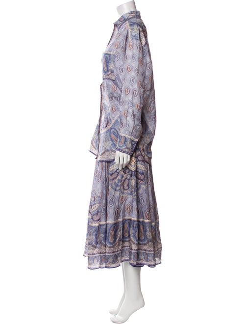 Zimmermann Silk Paisley Print Skirt Set