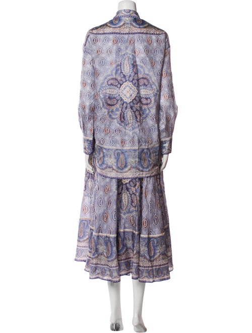 Zimmermann Silk Paisley Print Skirt Set