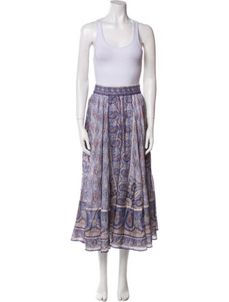 Zimmermann Silk Paisley Print Skirt Set