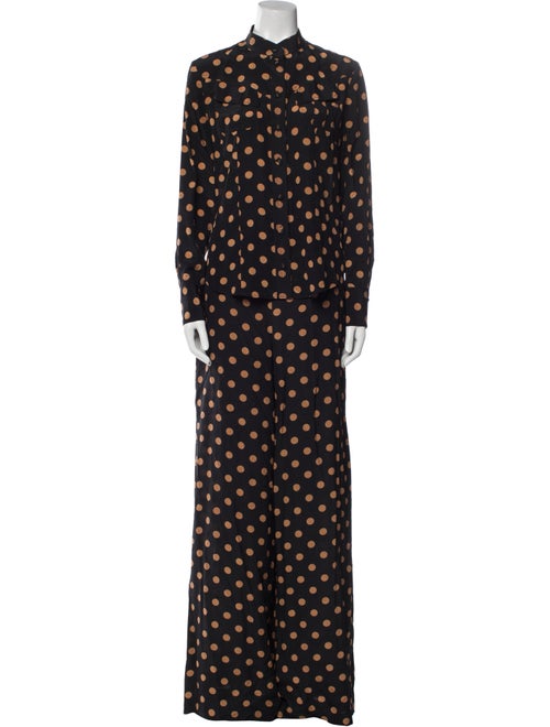 Zimmermann Silk Polka Dot Print Pant Set