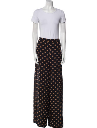 Zimmermann Silk Polka Dot Print Pant Set