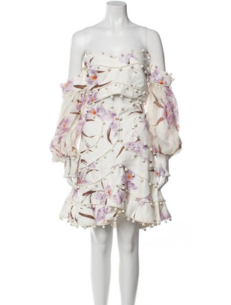 Zimmermann Linen Floral Print Skirt Set