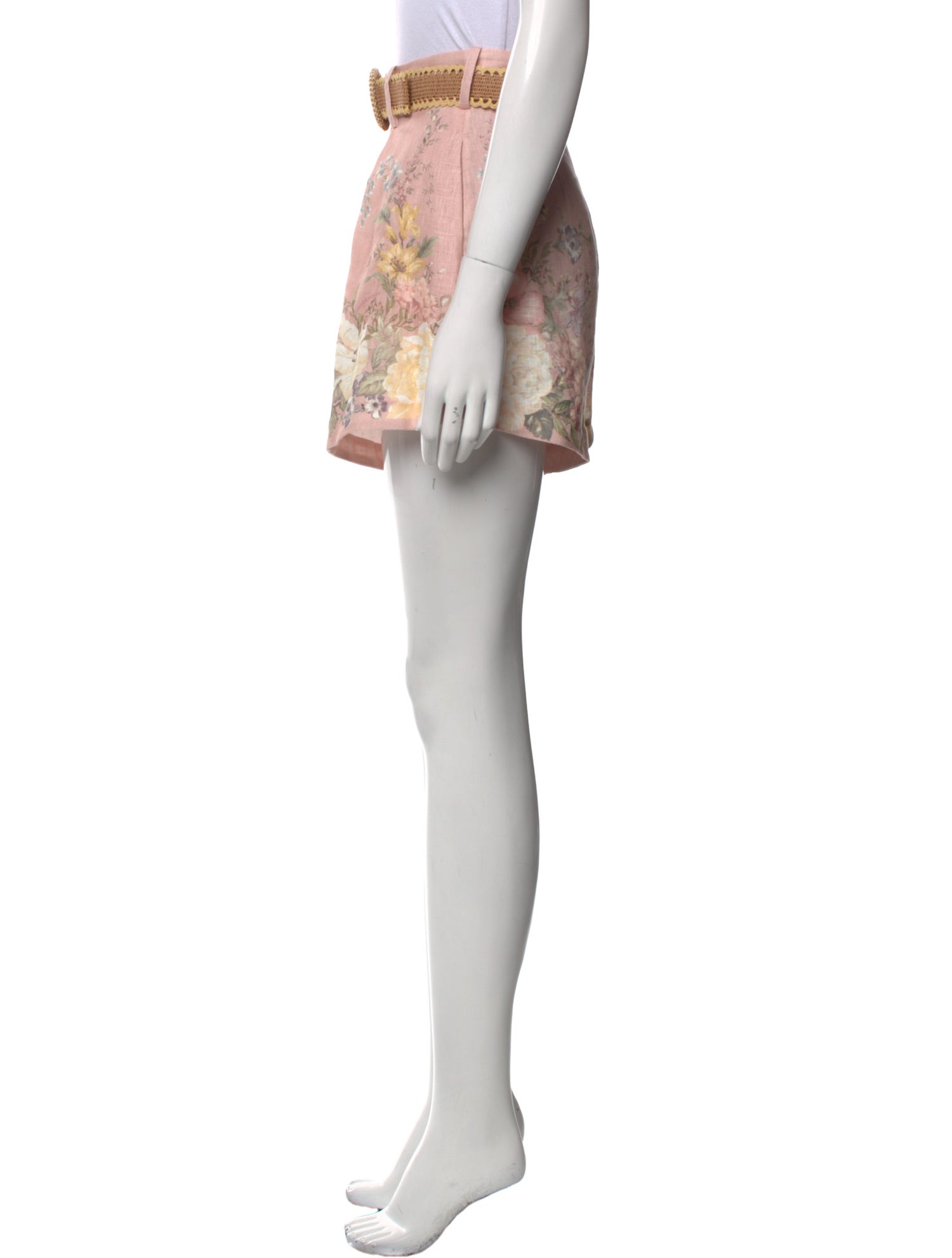 Zimmermann Linen Mini Shorts