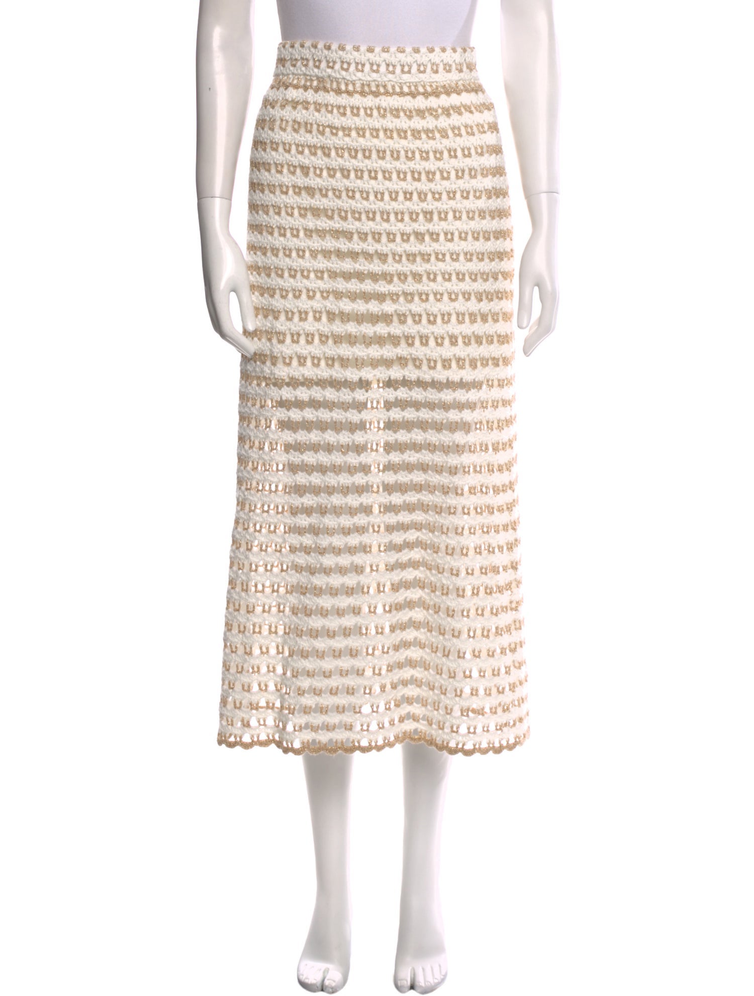 Zimmermann Striped Midi Length Skirt w/ Tags