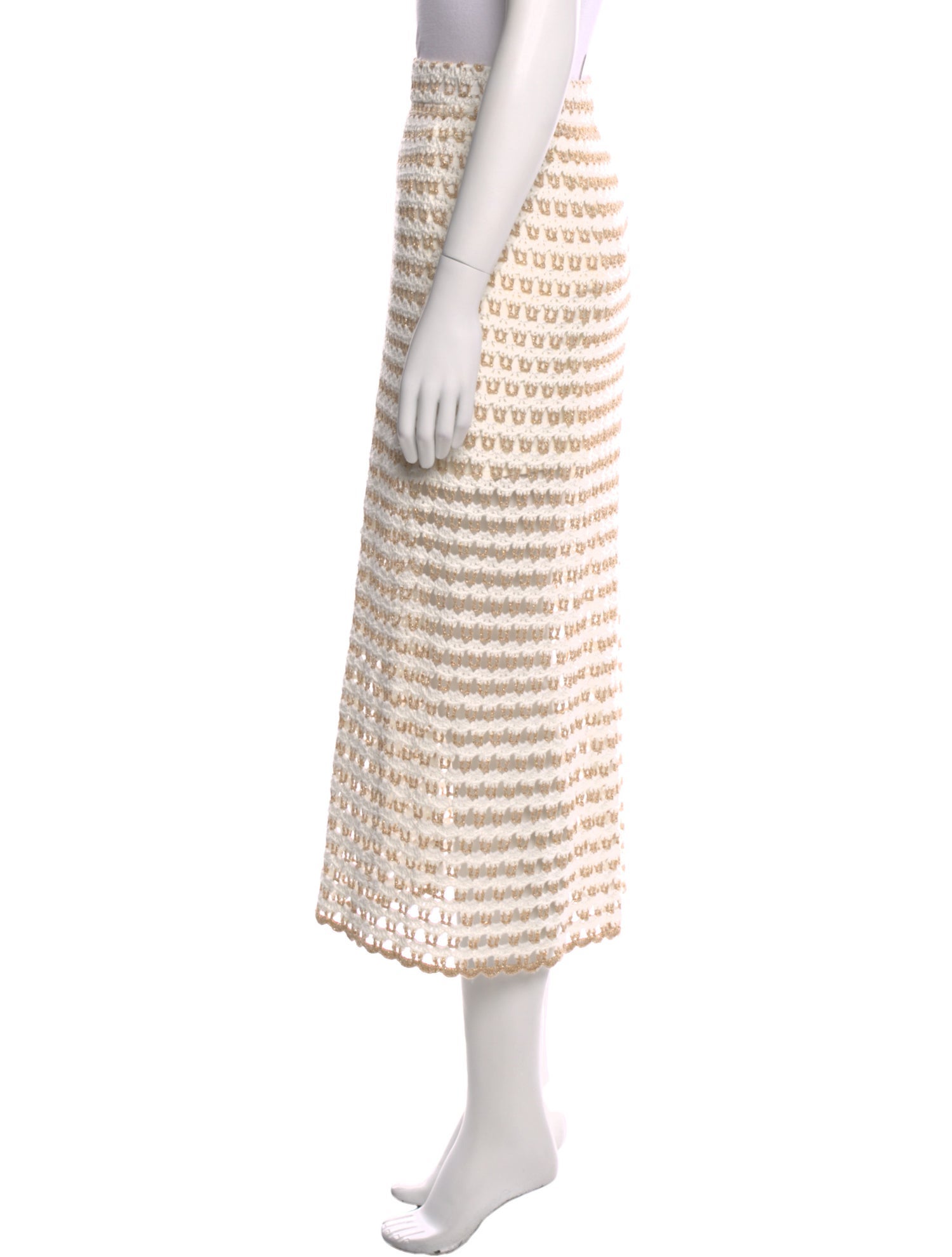 Zimmermann Striped Midi Length Skirt w/ Tags