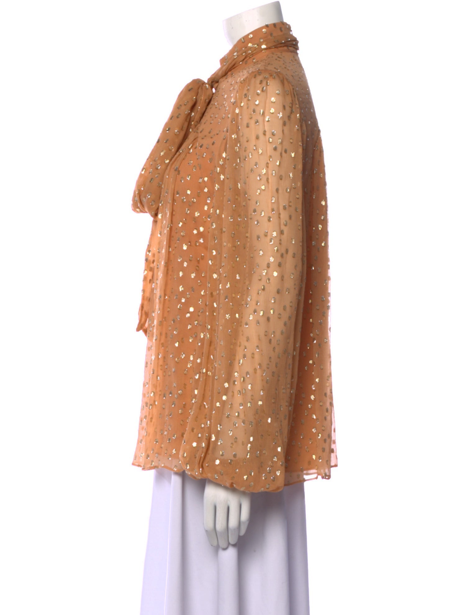 Zimmermann Silk Mock Neck Blouse