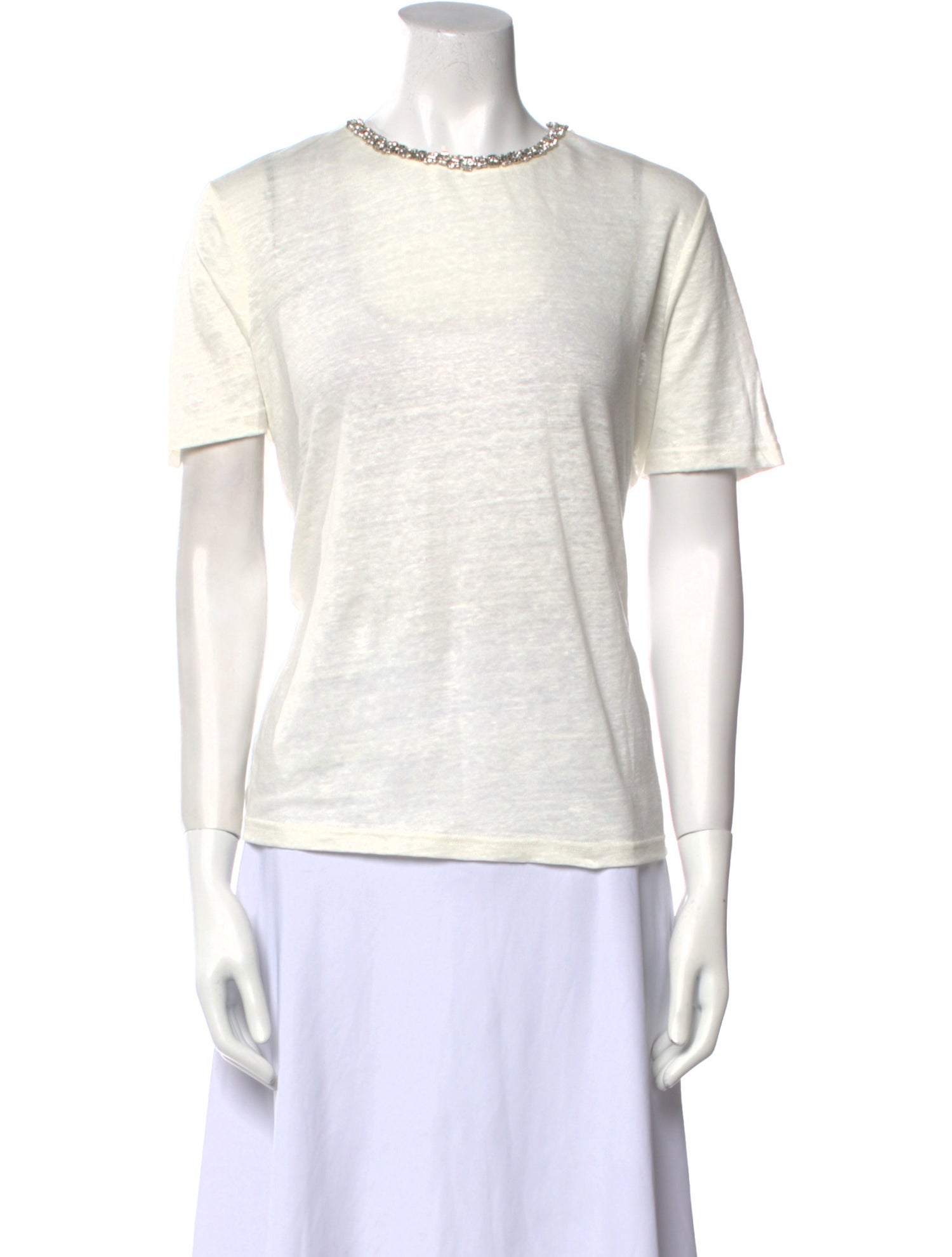 Zimmermann Linen Crew Neck T-Shirt
