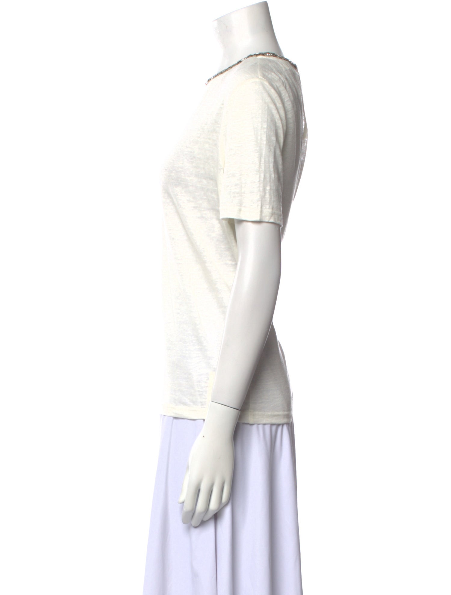 Zimmermann Linen Crew Neck T-Shirt