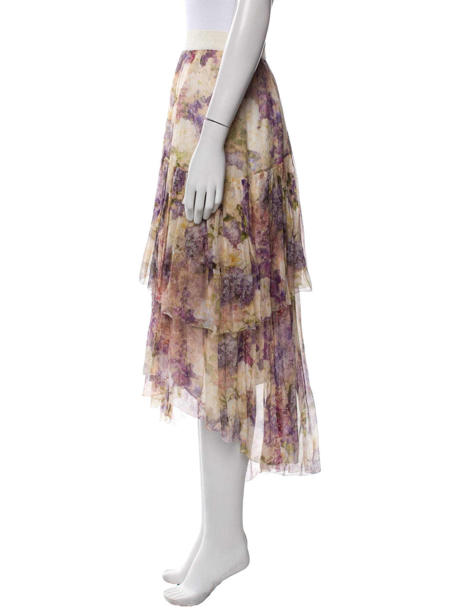 Zimmermann Silk Midi Length Skirt