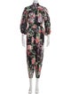 Zimmermann Linen Floral Print Jumpsuit
