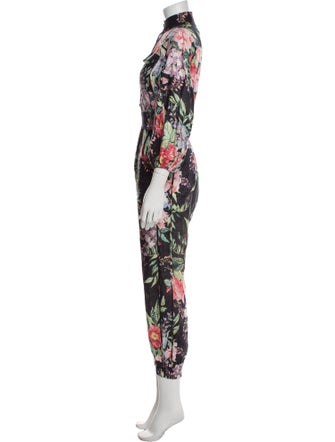 Zimmermann Linen Floral Print Jumpsuit