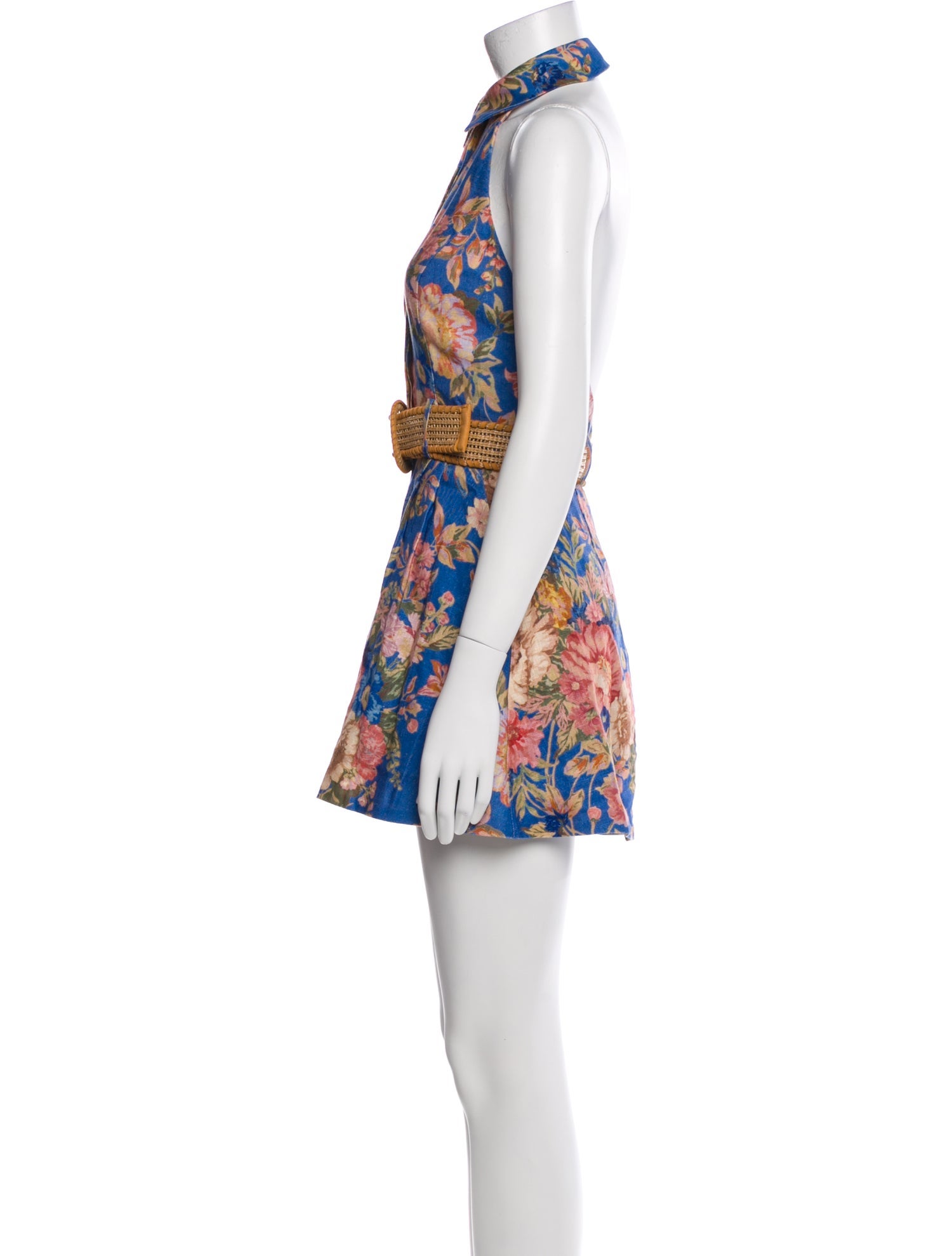 Zimmermann Linen Printed Romper