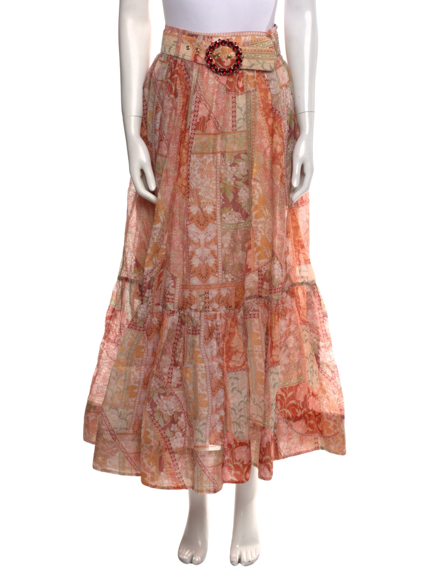 Zimmermann Linen Midi Length Skirt