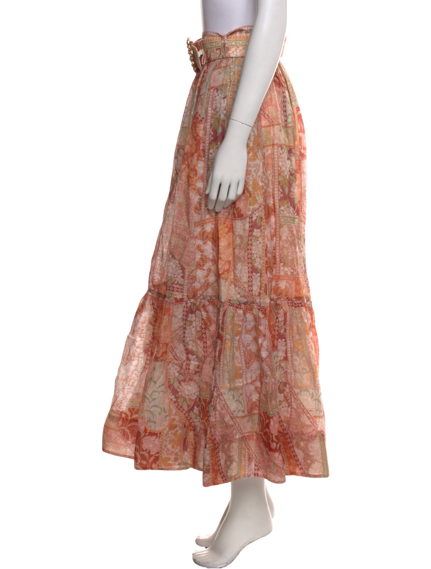 Zimmermann Linen Midi Length Skirt