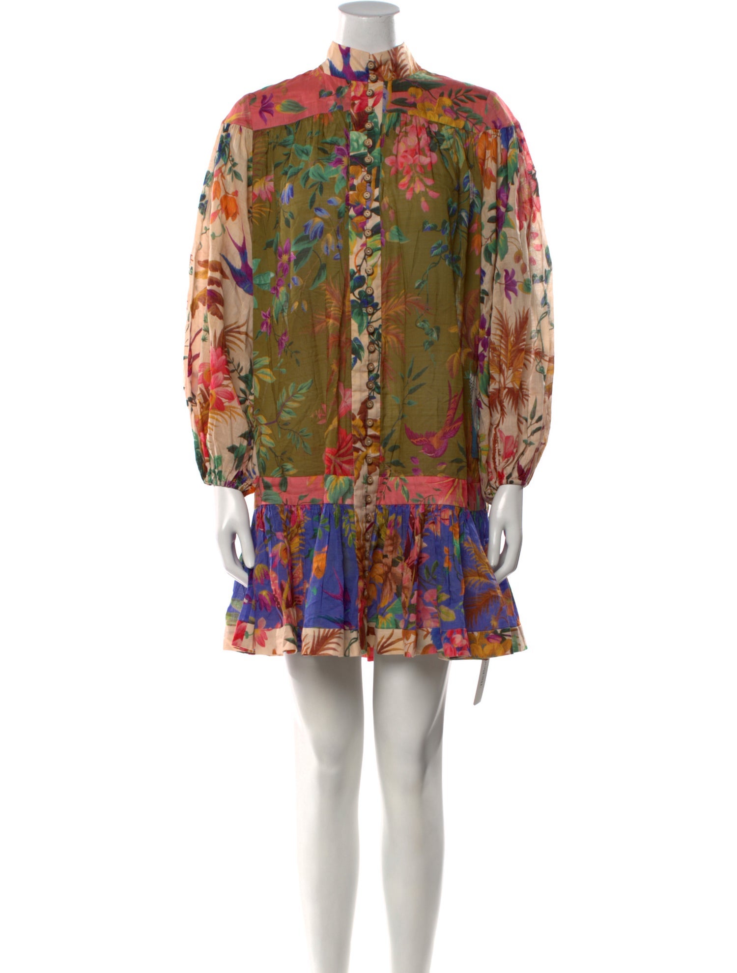 Zimmermann Floral Print Mini Dress