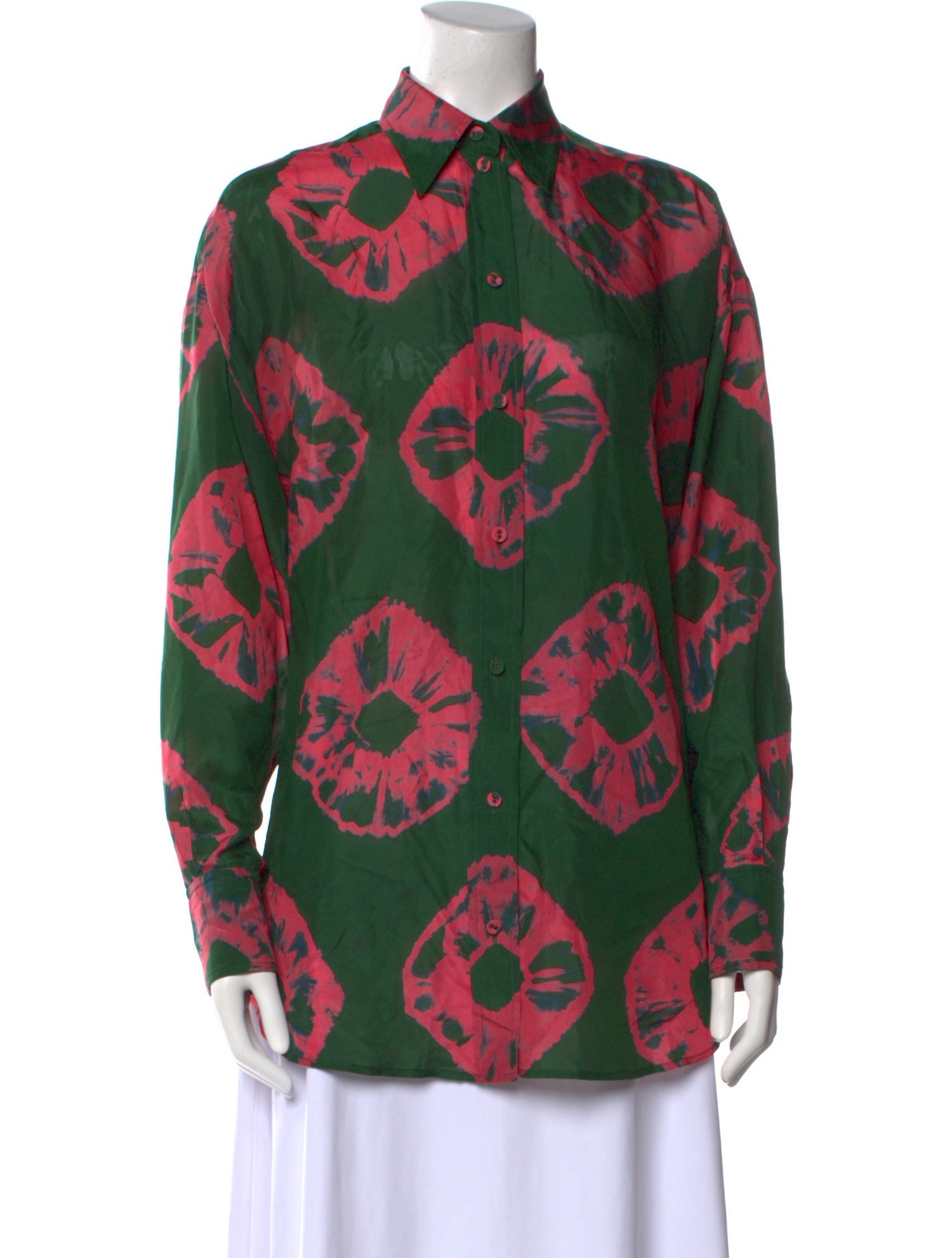 Zimmermann Silk Printed Button-Up Top