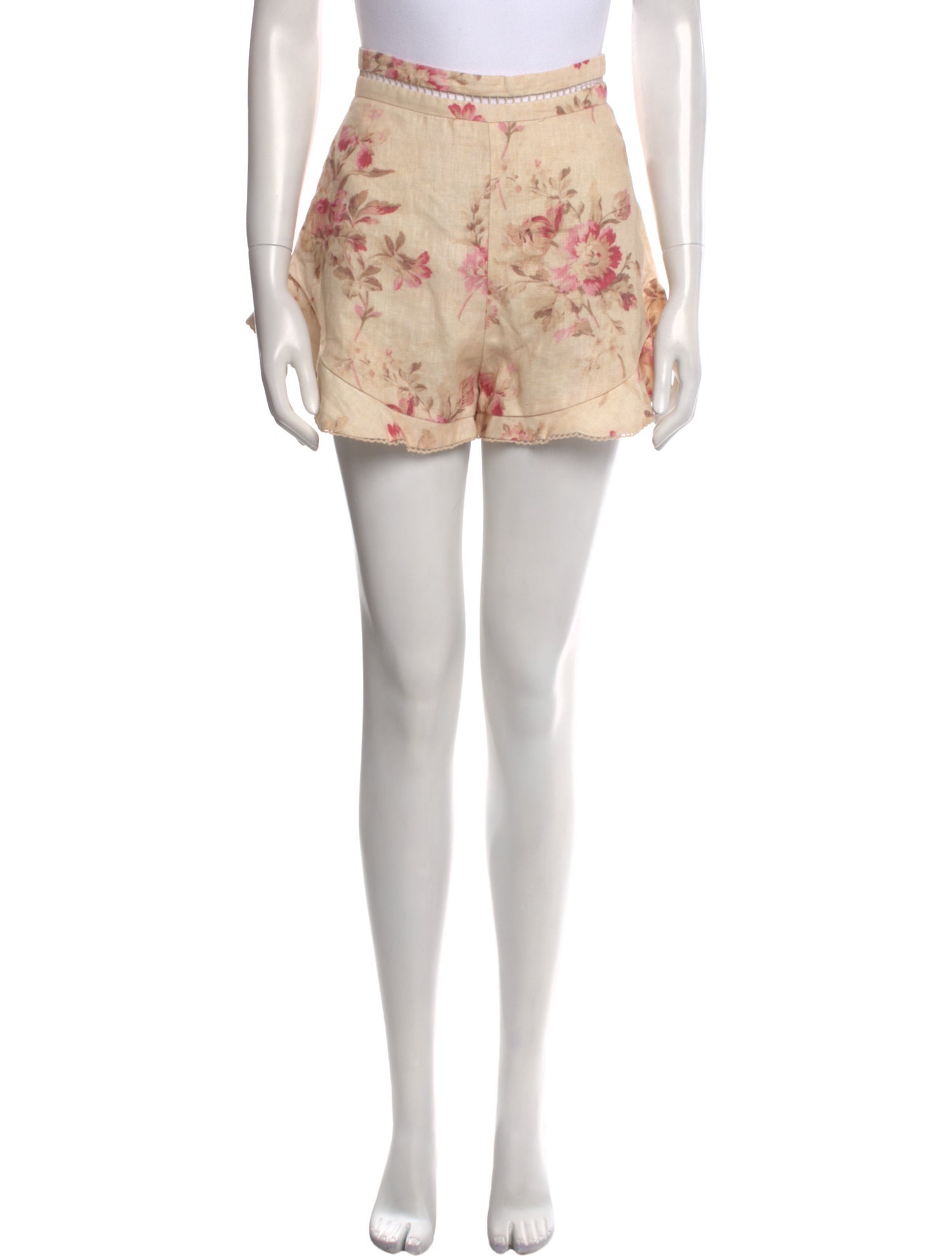 Zimmermann Linen Mini Shorts