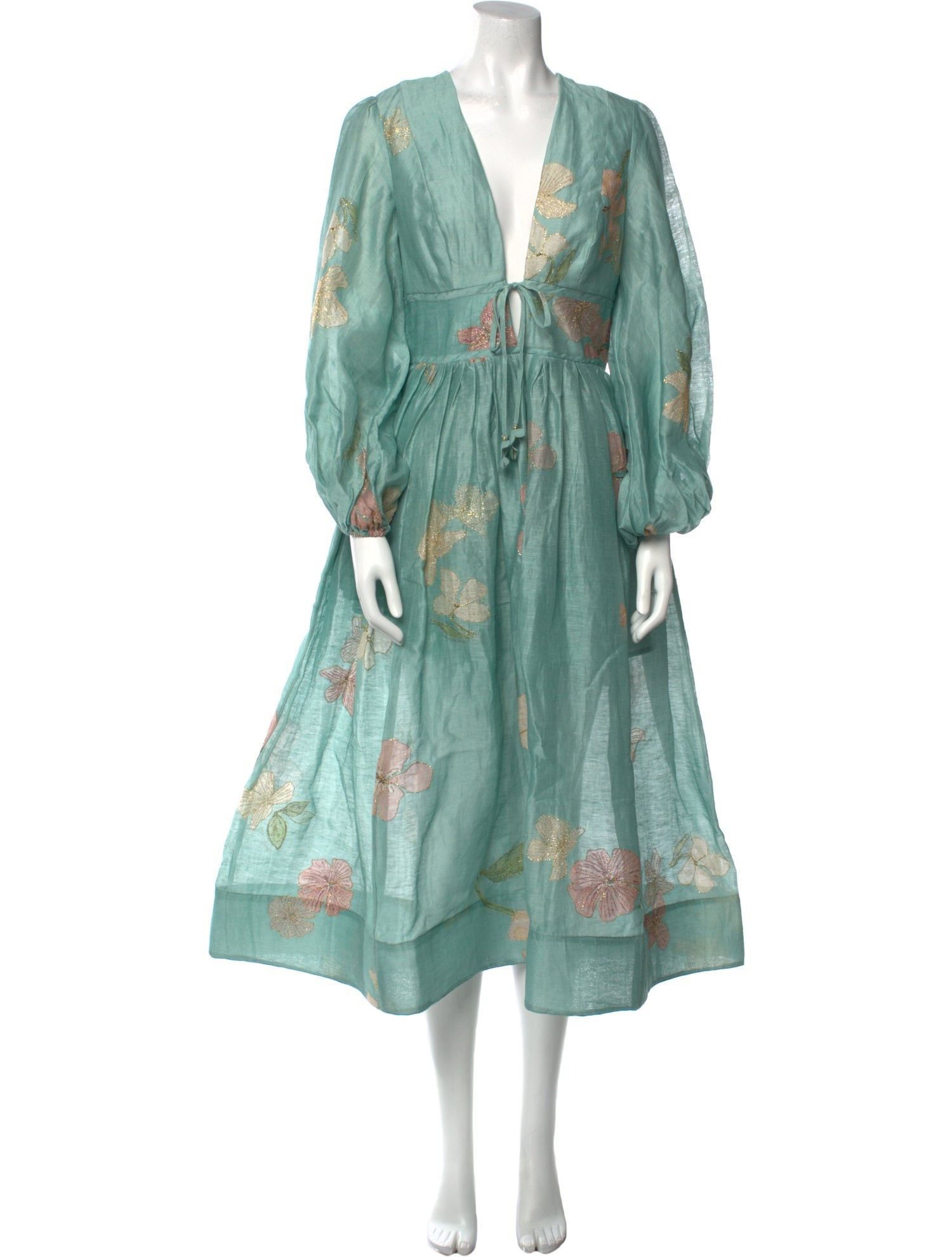 Zimmermann Linen Midi Length Dress w/ Tags