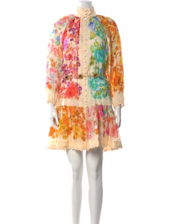Zimmermann Floral Print Mini Dress