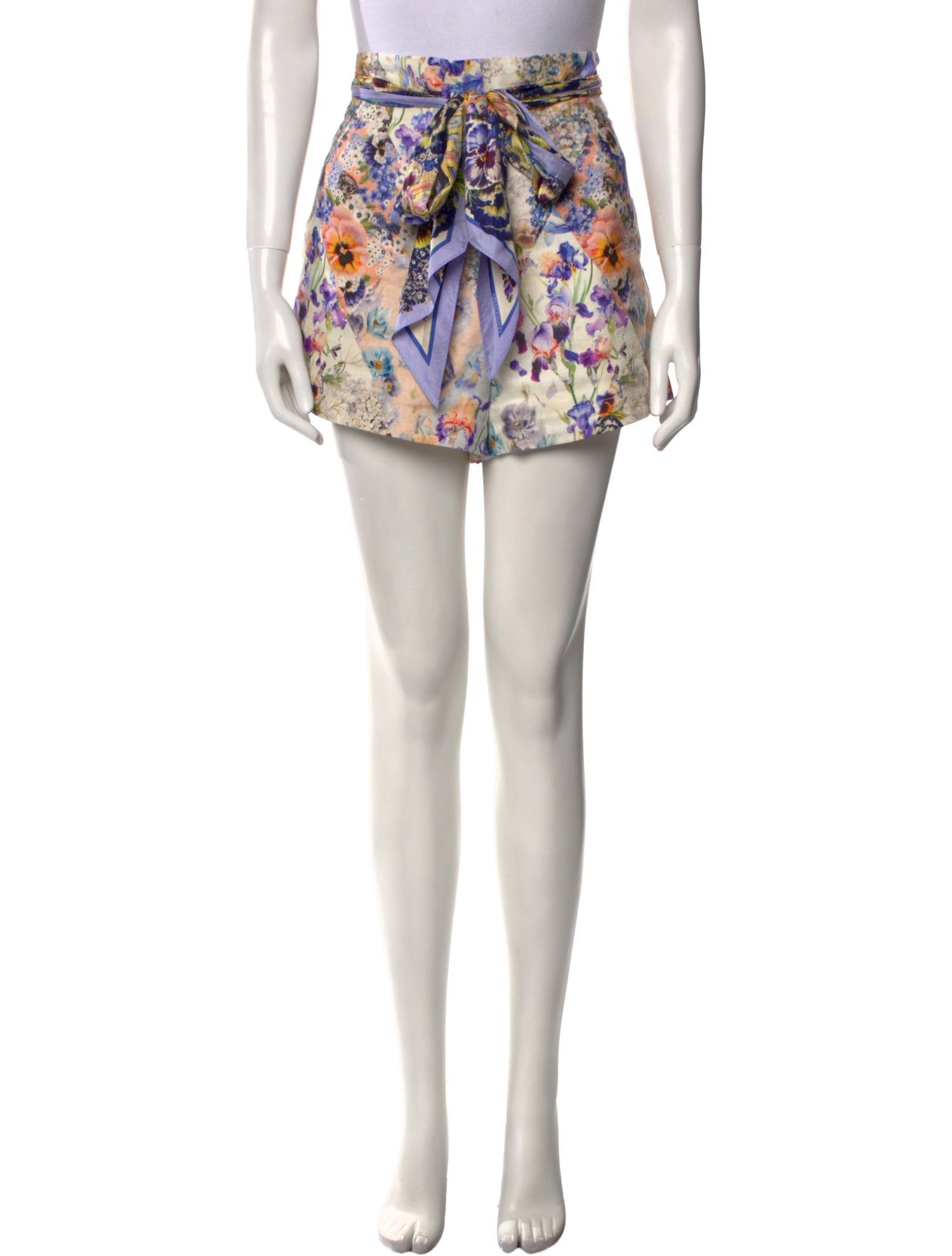 Zimmermann Linen Mini Shorts