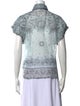 Zimmermann Linen Printed Button-Up Top