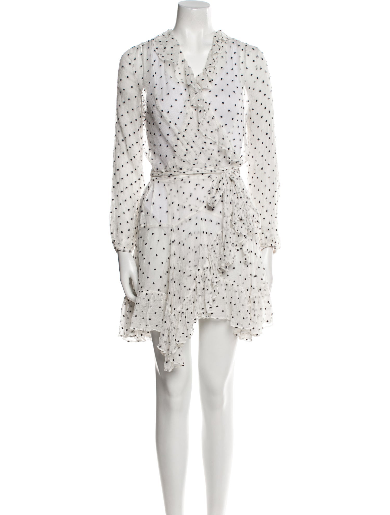 Zimmermann Polka Dot Print Embroidered Accent Cover-Up