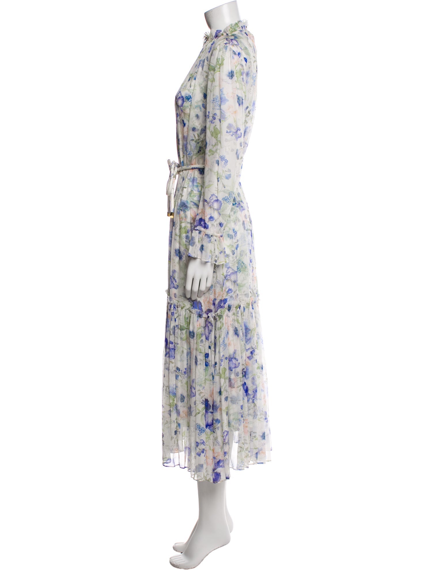 Zimmermann Floral Print Midi Length Dress