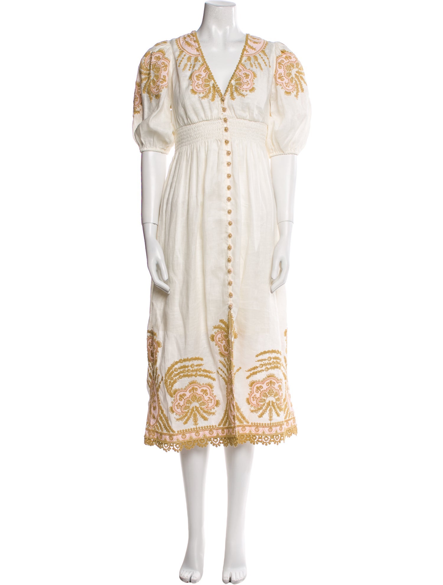 Zimmermann Printed Midi Length Dress