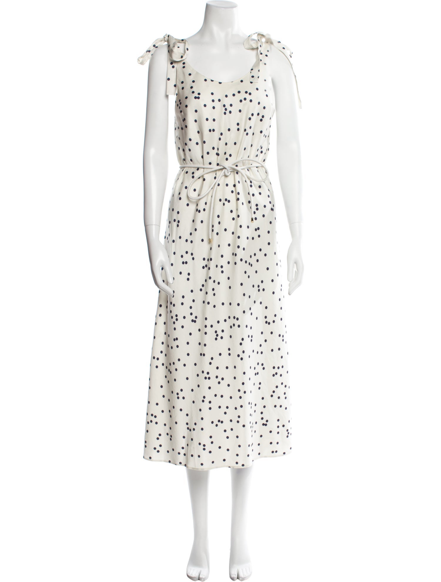 Zimmermann Polka Dot Print Midi Length Dress
