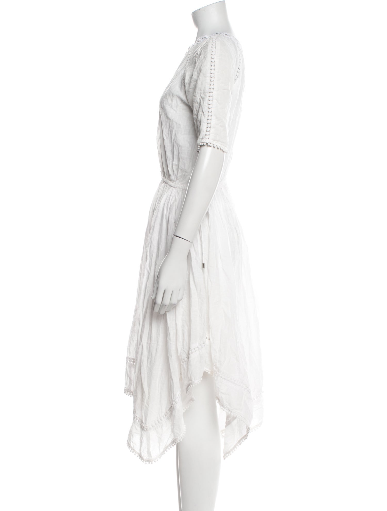 Zimmermann V-Neck Midi Length Dress