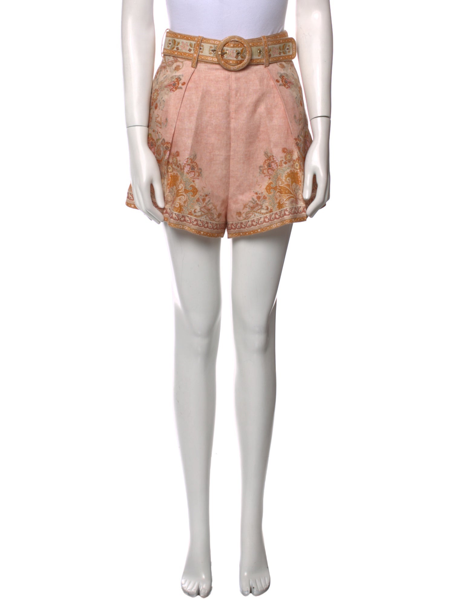 Zimmermann Linen Mini Shorts