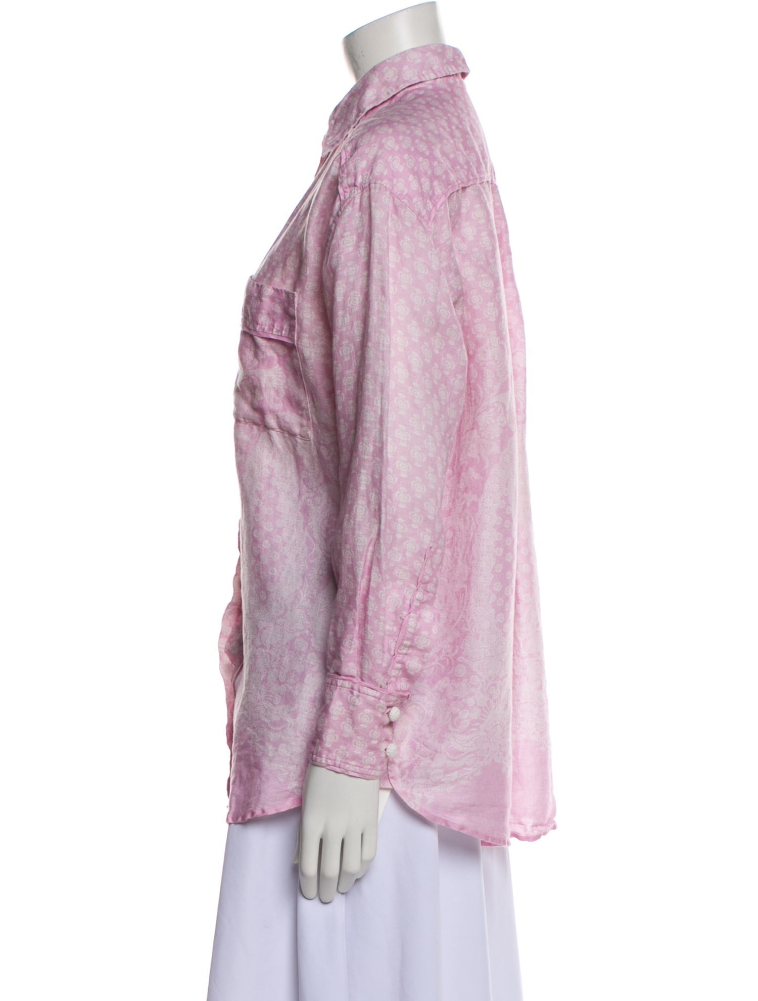 Zimmermann Linen Printed Button-Up Top