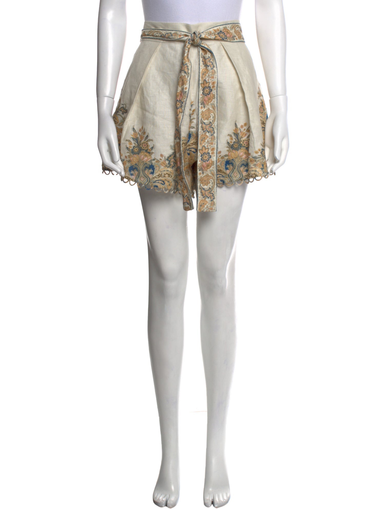 Zimmermann Linen Mini Shorts